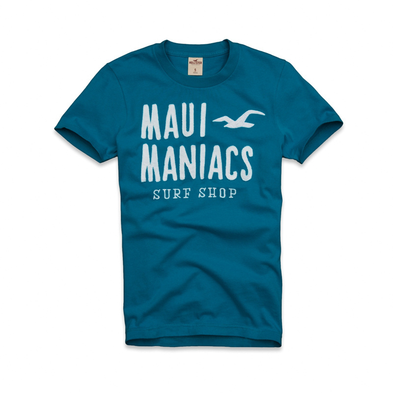 Hollister Hombres De Cuello Redondo Corto Remera HCO3978